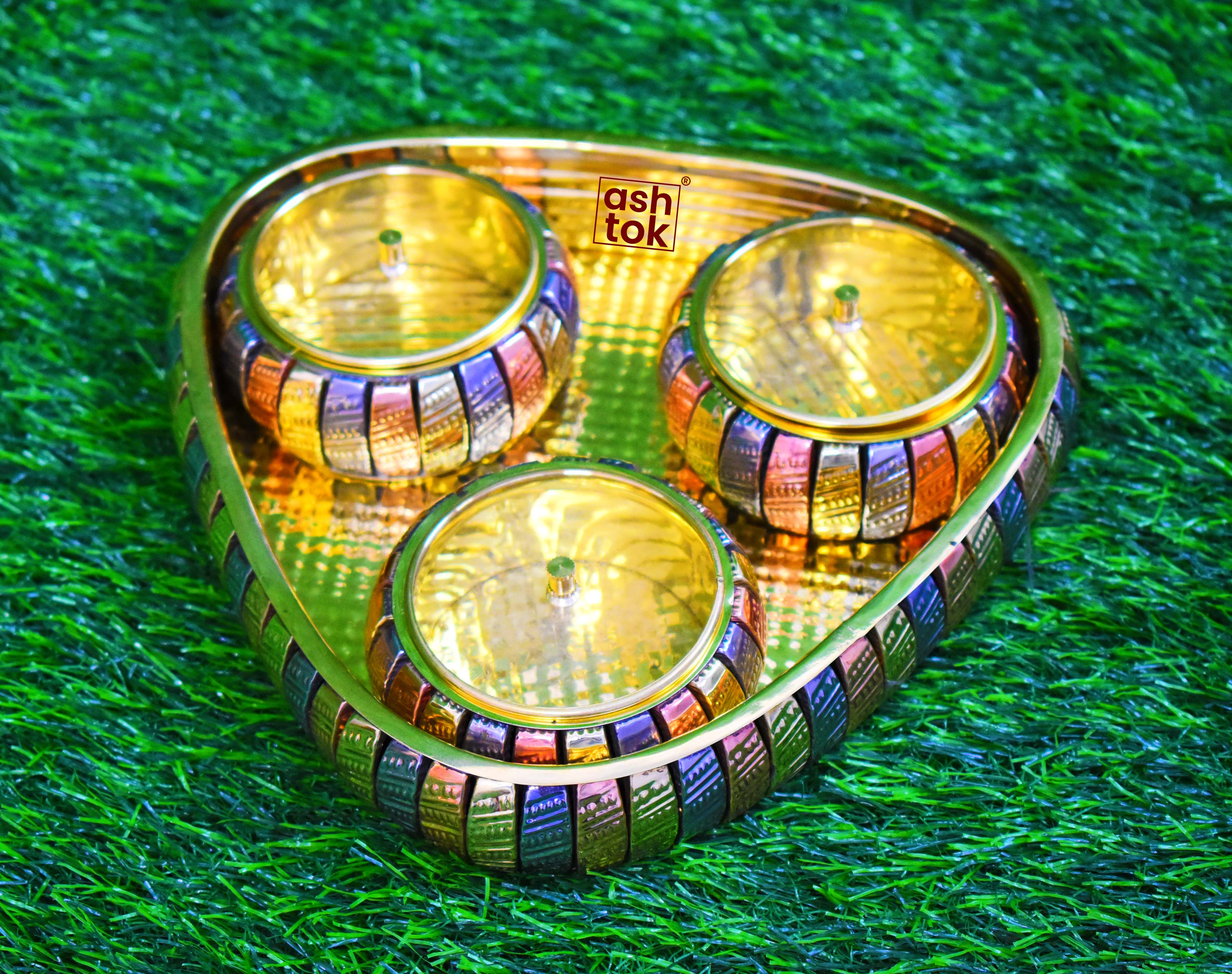 brass tray return gift