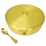 Brass Masala Box handcrafted, Spice Container with 7 Compartments, Gift Item. 7 Inches