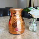 Copper Carafe with Non-Slip Mat hammered design Capacity - 400Ml