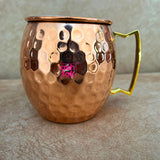 Pure copper Hammered Mug (Pack of 5)