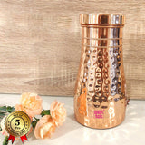 Copper Bottle Carafe, Pure Copper Bedside Carafe of 1 Litre