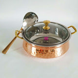 Copper Handi for Cooking, Copper Serving Bowl.
