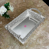 German silver wedding gift tray featuring a luxury rectangular design for gifting, rituals, and ceremonial presentations.