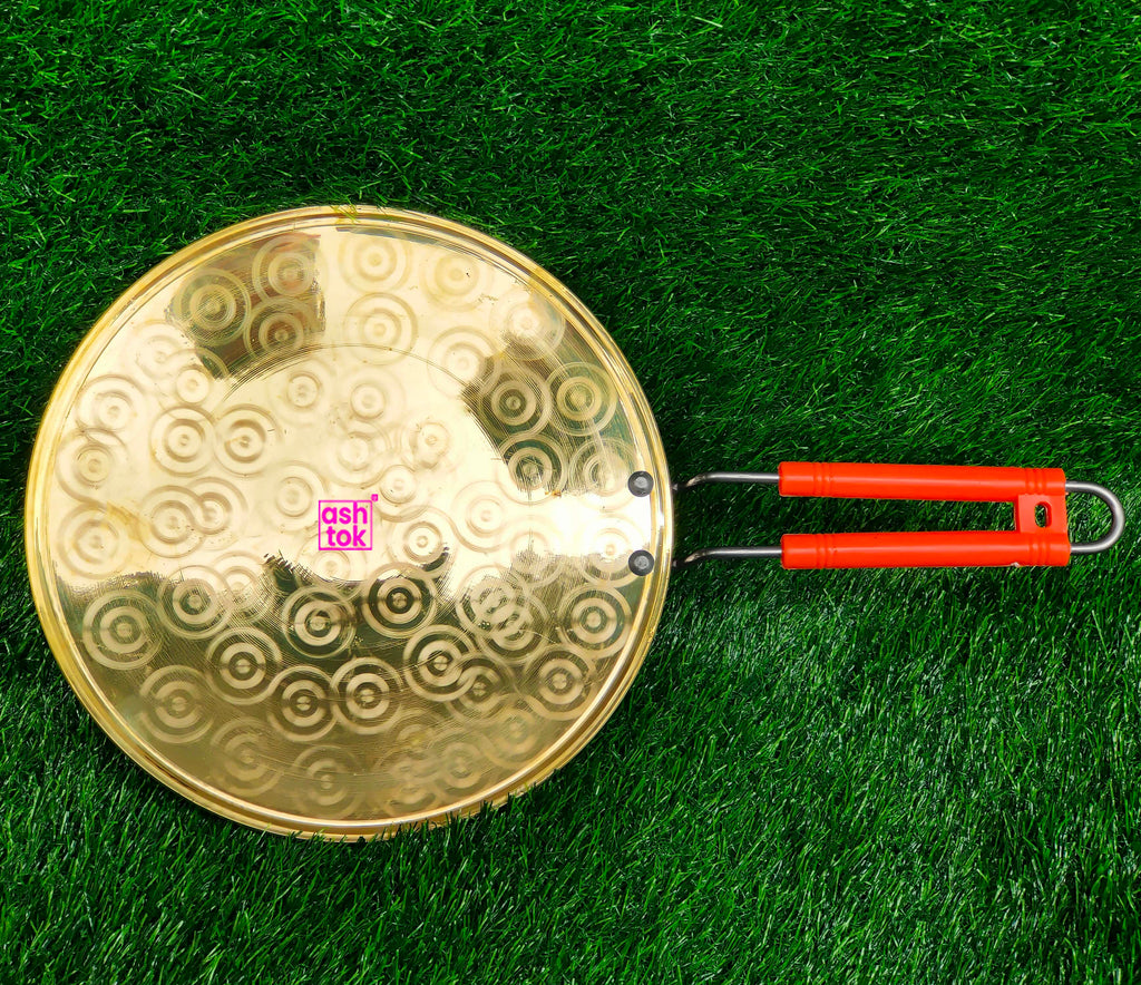 Handcrafted brass tawa ideal for cooking dosa, roti, chapati, and paratha, traditional Indian cookware for homes, hotels, and restaurants.