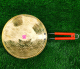 Handcrafted brass tawa ideal for cooking dosa, roti, chapati, and paratha, traditional Indian cookware for homes, hotels, and restaurants.