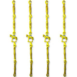Brass Jhula Swing Chain, Design - Stand Horse, Indoor Outdoor Hanging Link, 6' Feet. Set Of 4, Brass chain for swing
