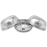 Mandi Plate, Thala Stainless Steel With 3 Bowls Arabian Mandi Plate Diameter 26 Inches
