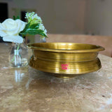 Premium brass decorative urli bowl designed for potpourri, flower arrangements, floating candles, and traditional home decor.