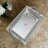 Premium German silver fancy platter with rectangular shape, suitable for engagement ceremonies, weddings, and luxury gifting.