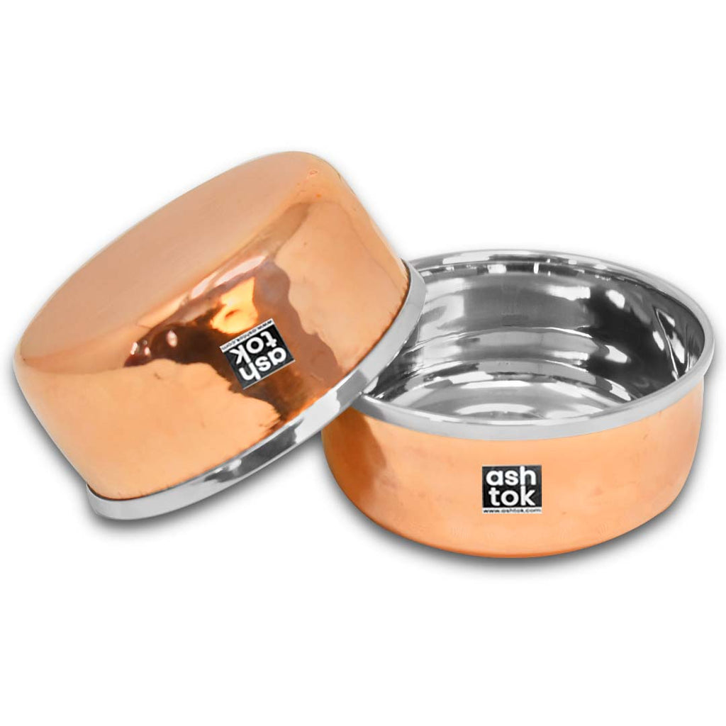 copper serving bowl