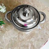Serving Dish, Set of 5 Stainless Steel Dish Set with lid and Handle