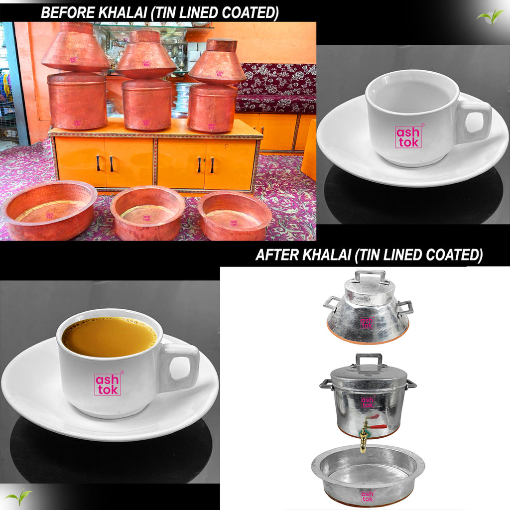Copper Irani Tea Set, Hyderabadi Irani Chai Set