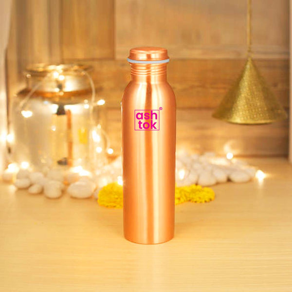 Copper Water Bottle Plain Matt Finish