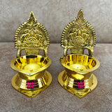 brass kamakshi deepam, Lighting Lamp (Pack of 2 Pcs)