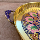 Brass Tray, Round shape, Serving Tray, Decorative Tray, Gift Item