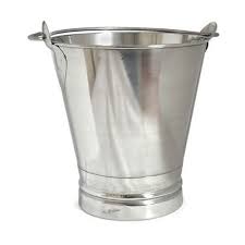 Stainless Steel Bucket Plain - ashtok