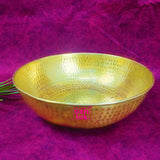 Decorative brass bowl set, elegant wedding gift item for housewarming and family celebrations.