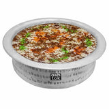 Hyderabadi Aluminium biryani handi for hotels, restaurants and catering, built for traditional dum cooking and serving 