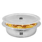 Large capacity biryani handi Aluminium with flat bottom and lid, suitable for catering events and banquet kitchens, home use