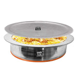 Nutristar heavy gauge biryani handi with lid, reliable cookware for commercial kitchens and hotels.