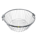 Stainless Steel Round Dish Drainer Basket for Kitchen Dish Drying Rack Bartan Basket Diameter 23 Inch x Height 8 Inch