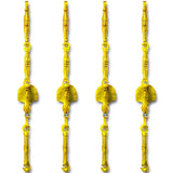 Brass Jhula Swing Chain, Design - Peacock, Indoor Outdoor Hanging Link, 6' Feet. Set Of 4, Brass chain for swing